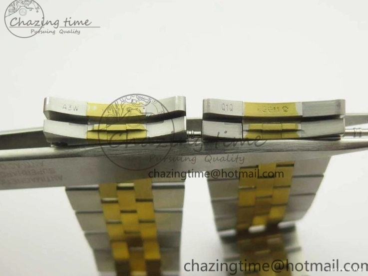 0131 Flexible DateJust 41 126334 904L SS YG DJF 1:1 Best Edition Gold Dial Diamond Markers on SS YG Jubilee Bracelet A 3250